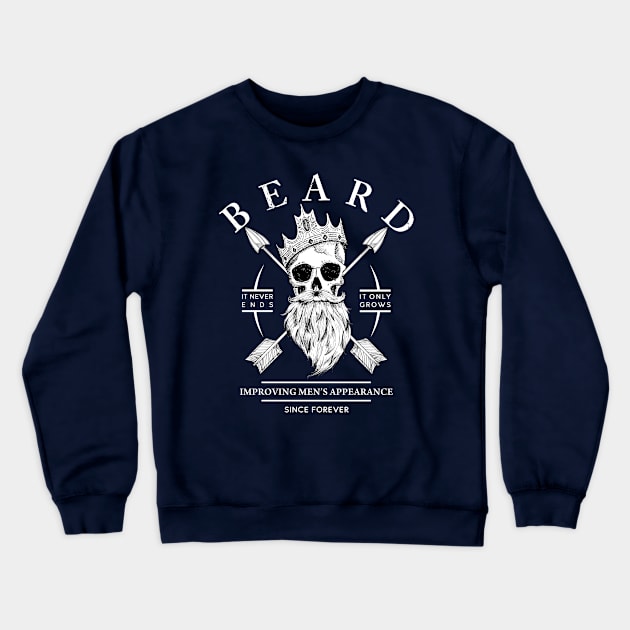 Beard Improving Men's Appearance since Forever Crewneck Sweatshirt by StoneDeff